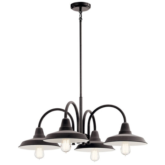 Kichler 52407WZC Fixture The Marrus 4 light chandelier immediately