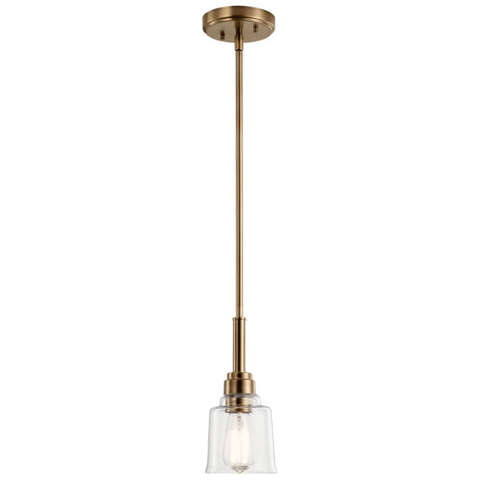 Kichler 52399WBR Fixture The Aivian 5" 1 light pendant brings with it