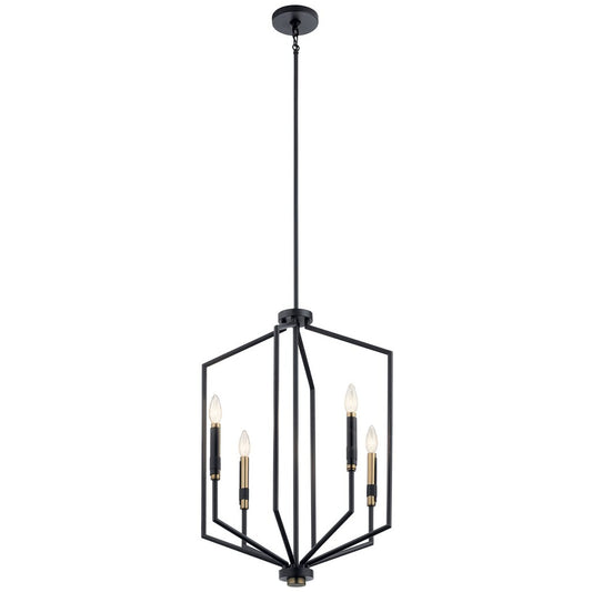 Kichler 52351BK Fixture The Armand(TM) 27 inch 4 Light Foyer Pendant