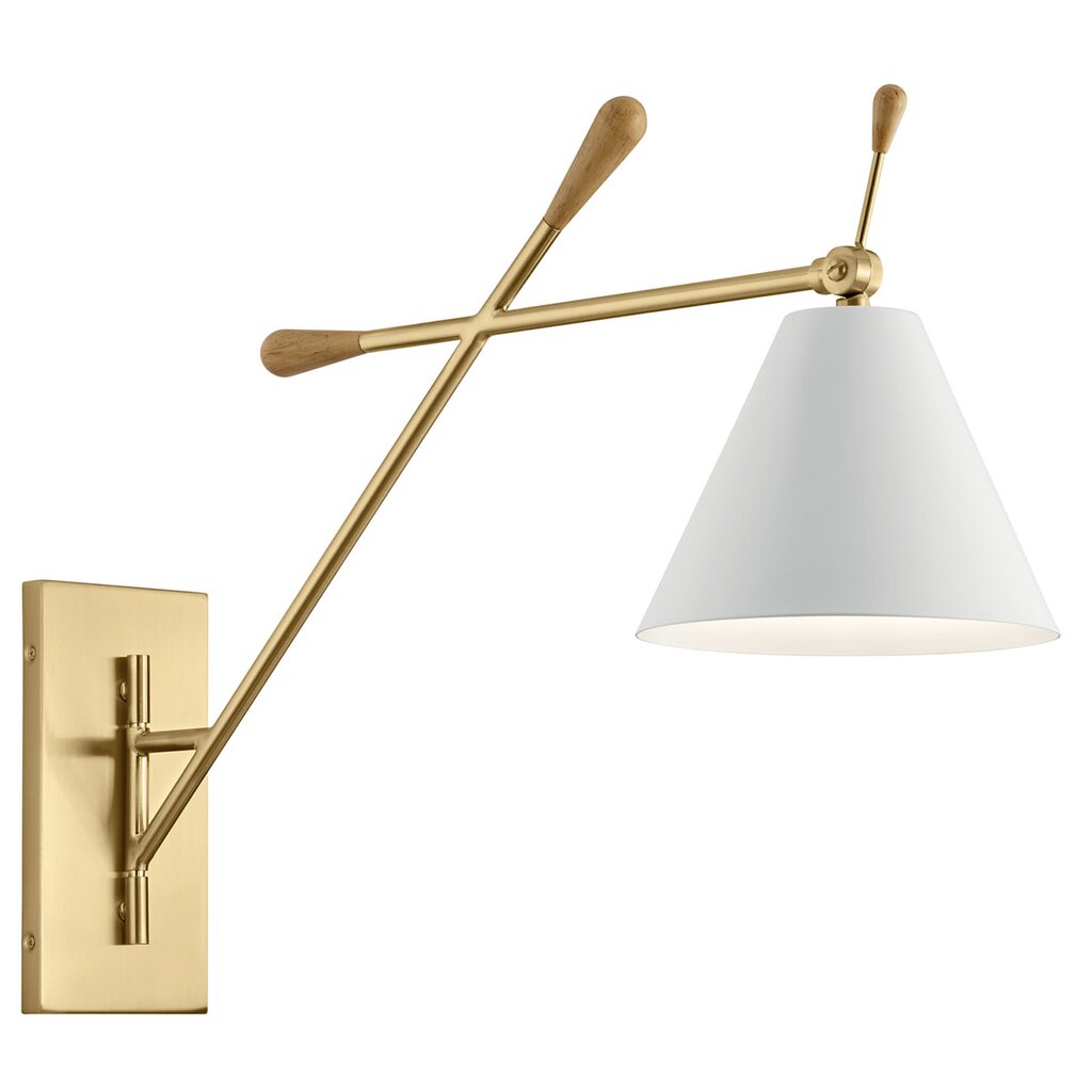 Kichler 52339CG Fixture The Finnick 20" 1 light wall sconce is a