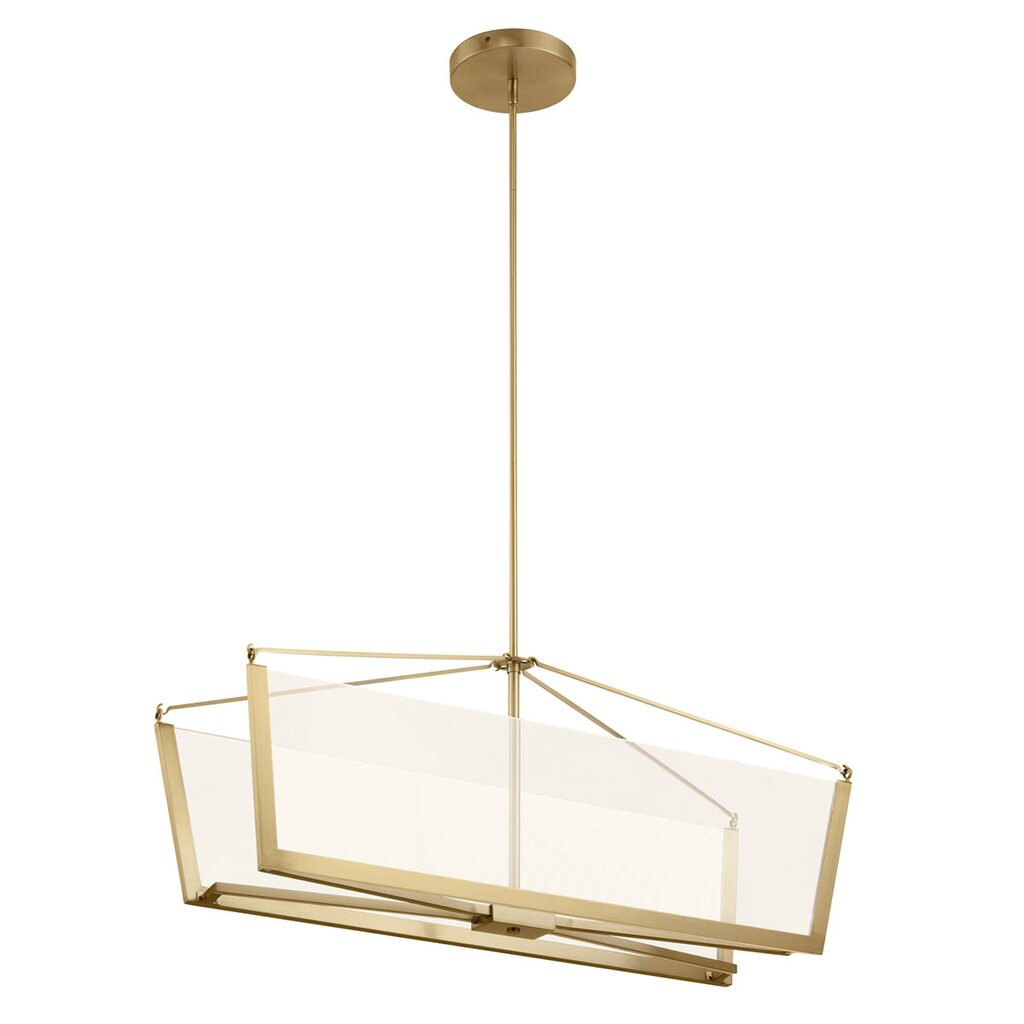 Kichler 52293CGLED LED Fixture The Calters 38 inch Linear Chandelier