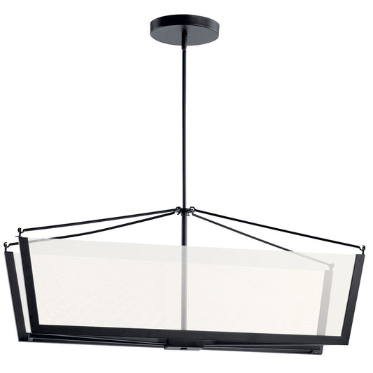 Kichler 52293BKLED LED Fixture The Calters 38 inch Linear Chandelier