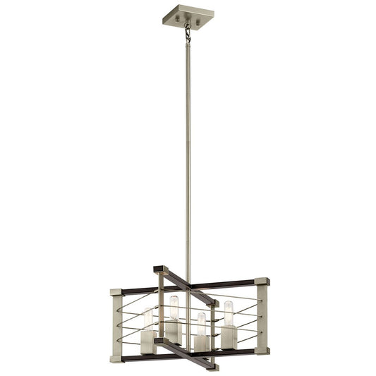 Kichler 44253MOK Fixture The Lente 14" 4 Light Foyer Pendant in