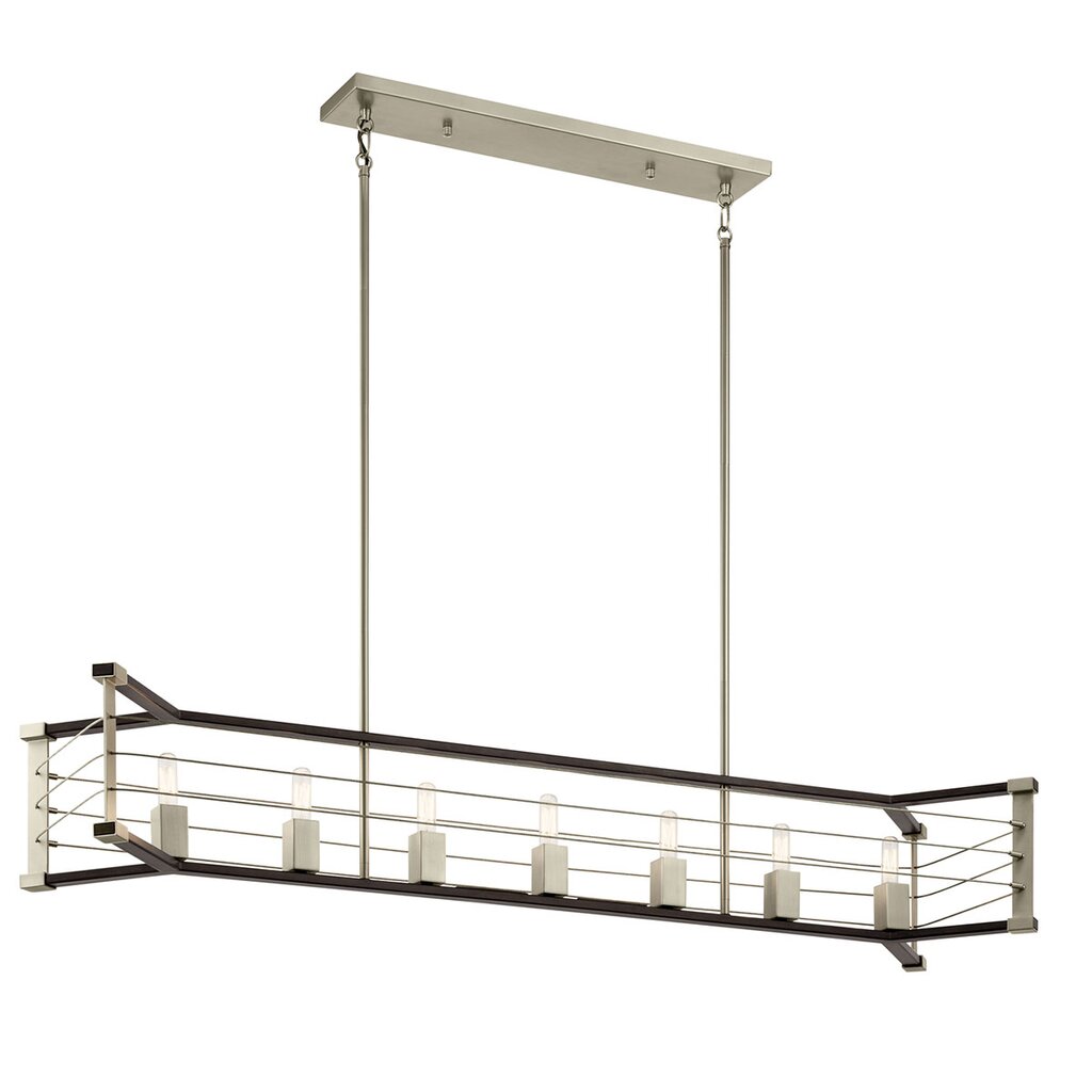 Kichler 44252MOK Fixture The Lente 54" 7 Light Linear Chandelier in