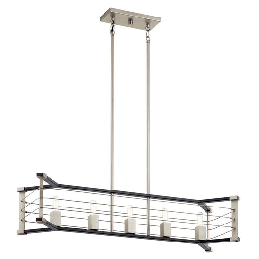 Kichler 44250MOK Fixture The Lente 39" 5 Light Linear Chandelier in