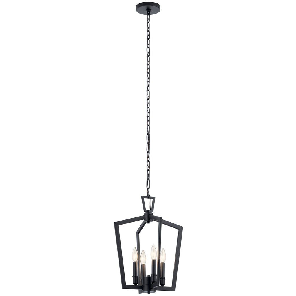 Kichler 43498BK Fixture The Abbotswell(TM) 19 inch 4 Light Pendant in
