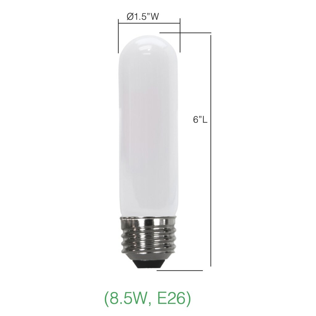 6 pack - MaxLite 103045 8.5W T12 LED Light Bulb