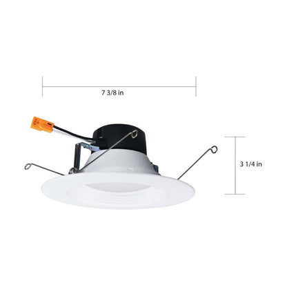 Satco S11801 9W LED Downlight Retrofit Dimmable Fixture 5-6";
