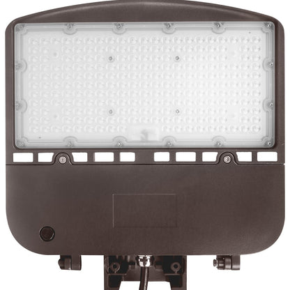 Satco 65-860 100W LED Area Light Fixture Type III; Bronze Finish;