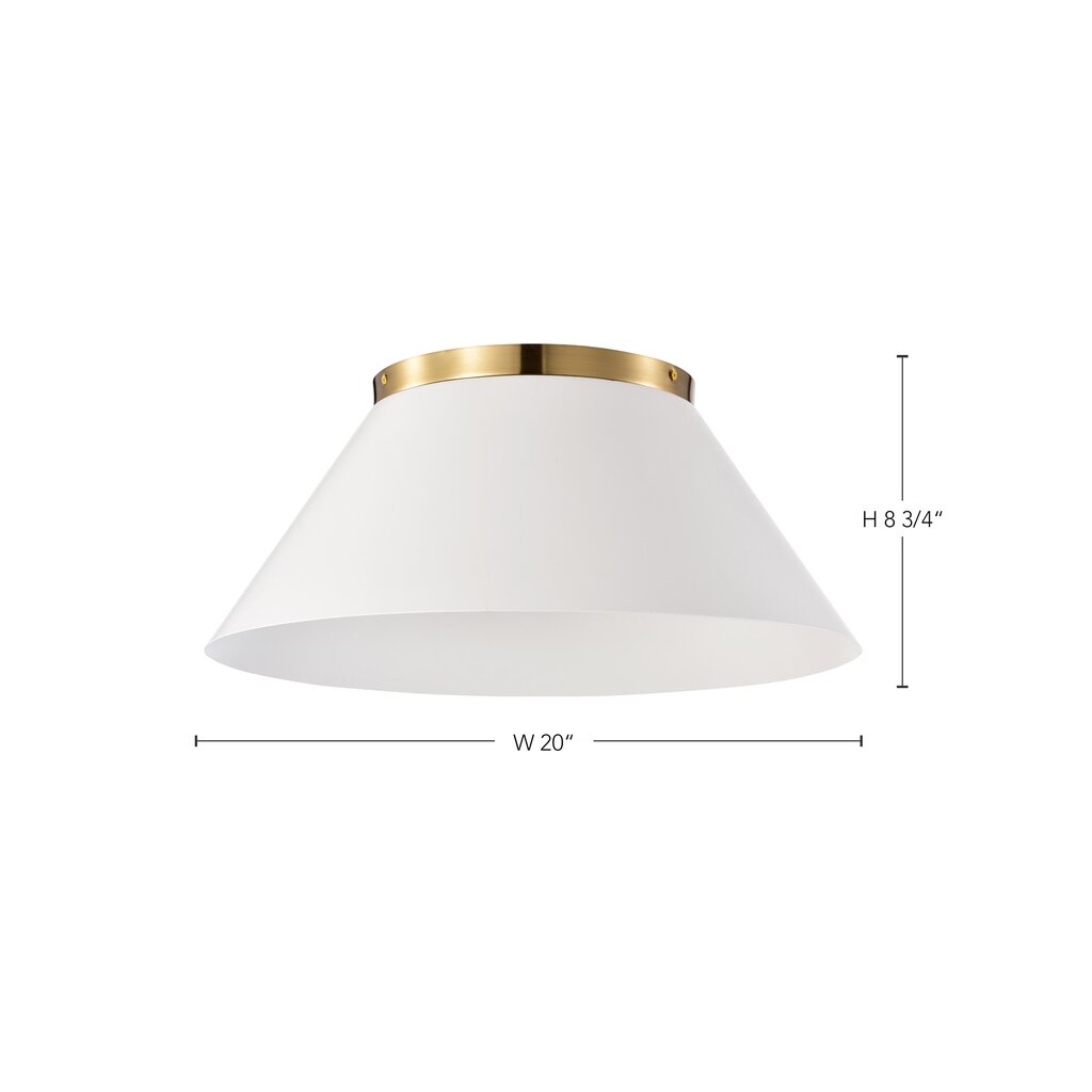 Satco 60-7421 Flush Mount Fixture Dover; 3 Light; Large White with