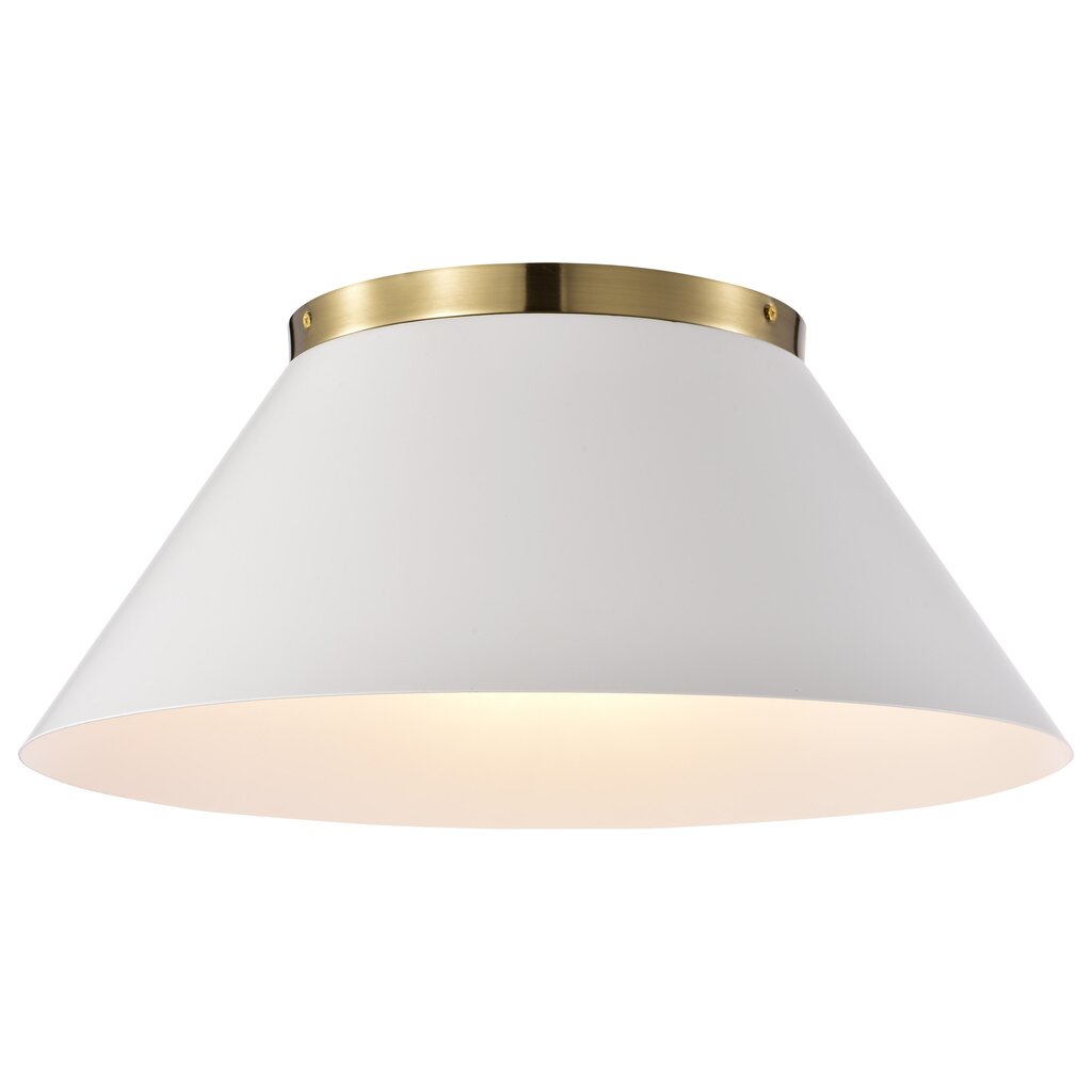 Satco 60-7421 Flush Mount Fixture Dover; 3 Light; Large White with