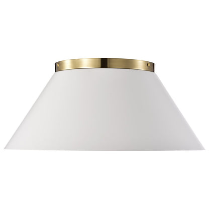 Satco 60-7421 Flush Mount Fixture Dover; 3 Light; Large White with