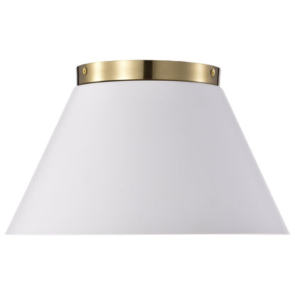 Satco 60-7418 Flush Mount Fixture Dover; 3 Light; Small White with