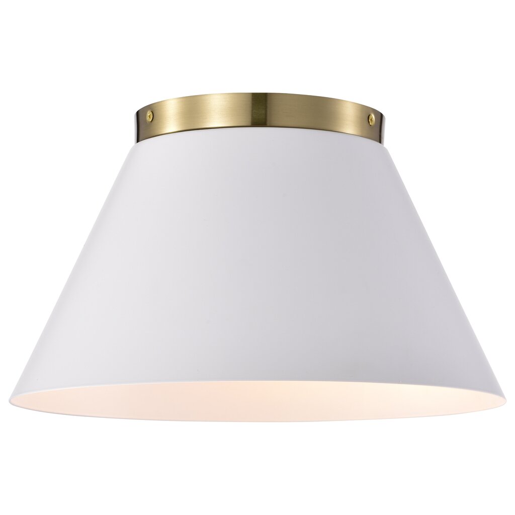 Satco 60-7418 Flush Mount Fixture Dover; 3 Light; Small White with