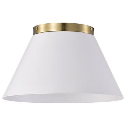 Satco 60-7418 Flush Mount Fixture Dover; 3 Light; Small White with