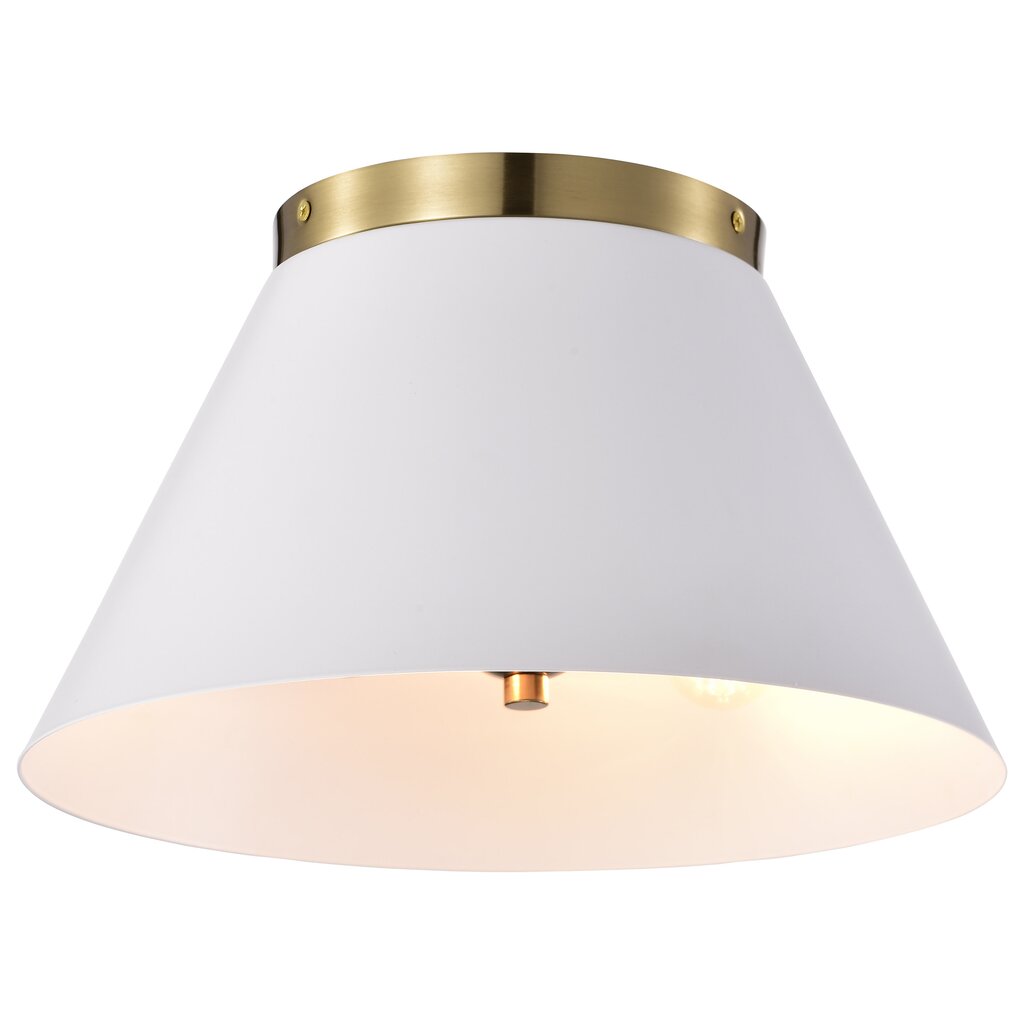 Satco 60-7418 Flush Mount Fixture Dover; 3 Light; Small White with