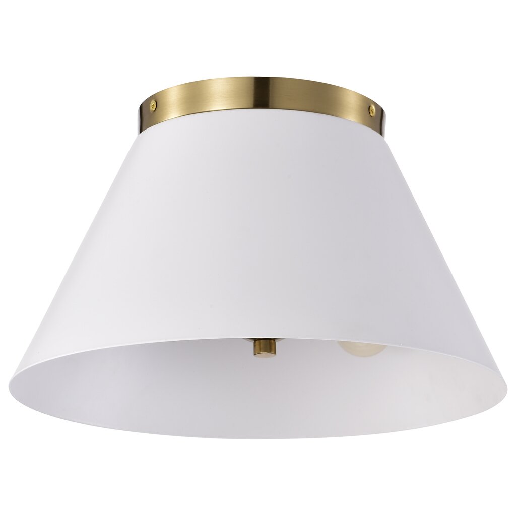 Satco 60-7418 Flush Mount Fixture Dover; 3 Light; Small White with