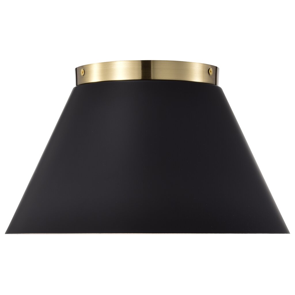 Satco 60-7417 Flush Mount Fixture Dover; 3 Light; Small Black with