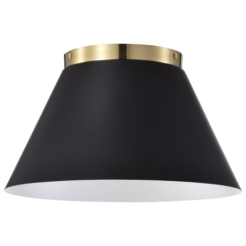 Satco 60-7417 Flush Mount Fixture Dover; 3 Light; Small Black with