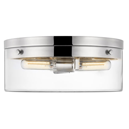 Satco 60-7636 Flush Mount Fixture Intersection; Small Polished Nickel