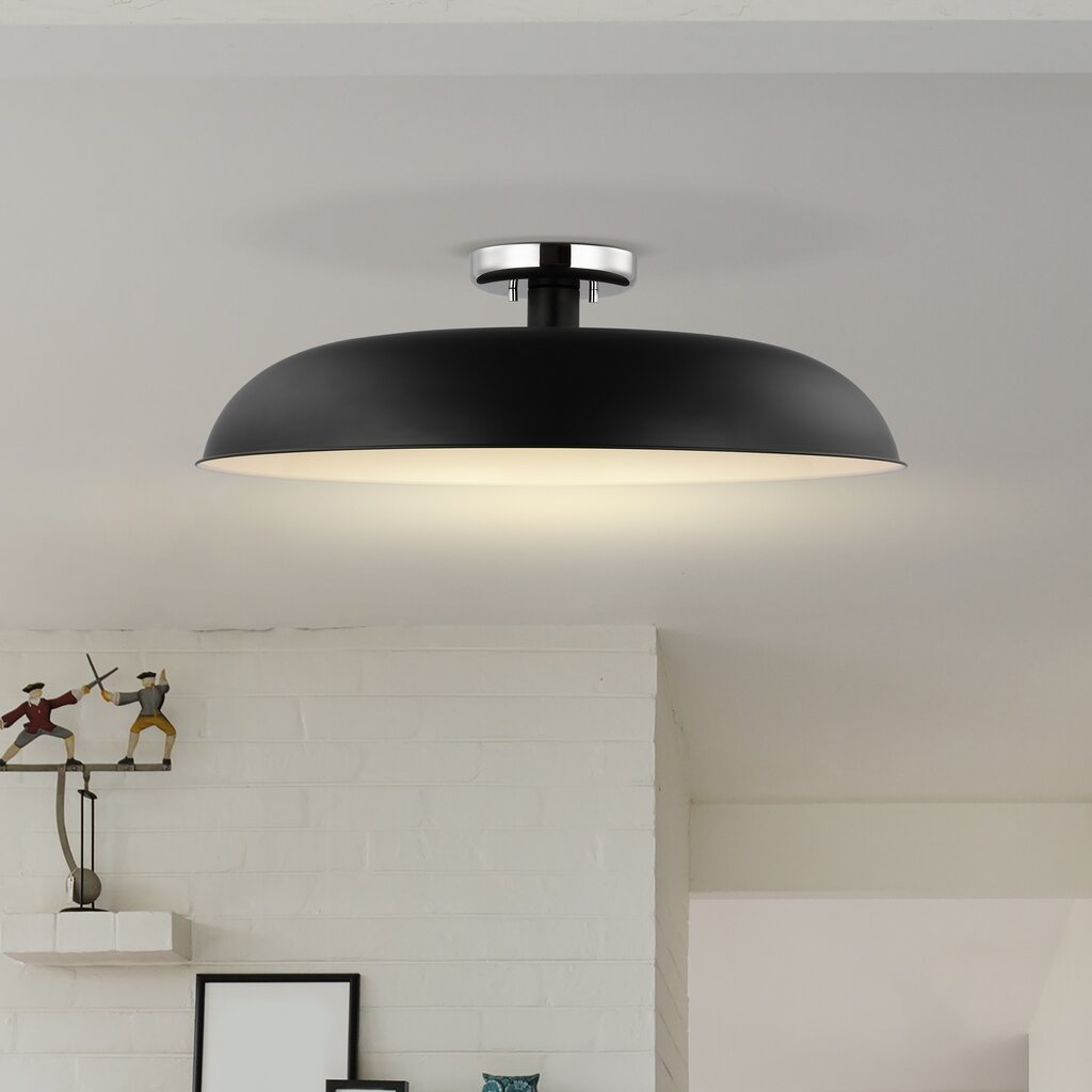 Satco 60-7498 Semi Flush Fixture Colony; 1 Light; Large Semi-Flush