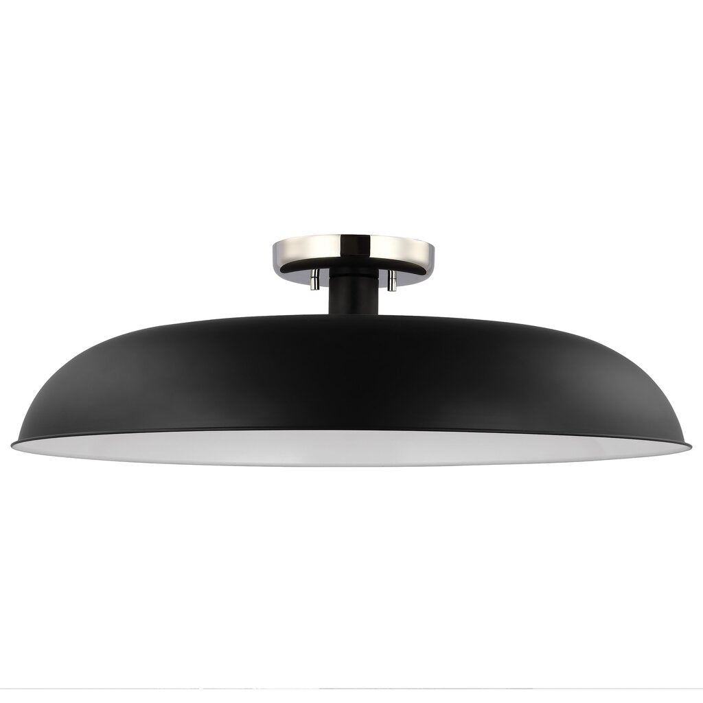 Satco 60-7498 Semi Flush Fixture Colony; 1 Light; Large Semi-Flush