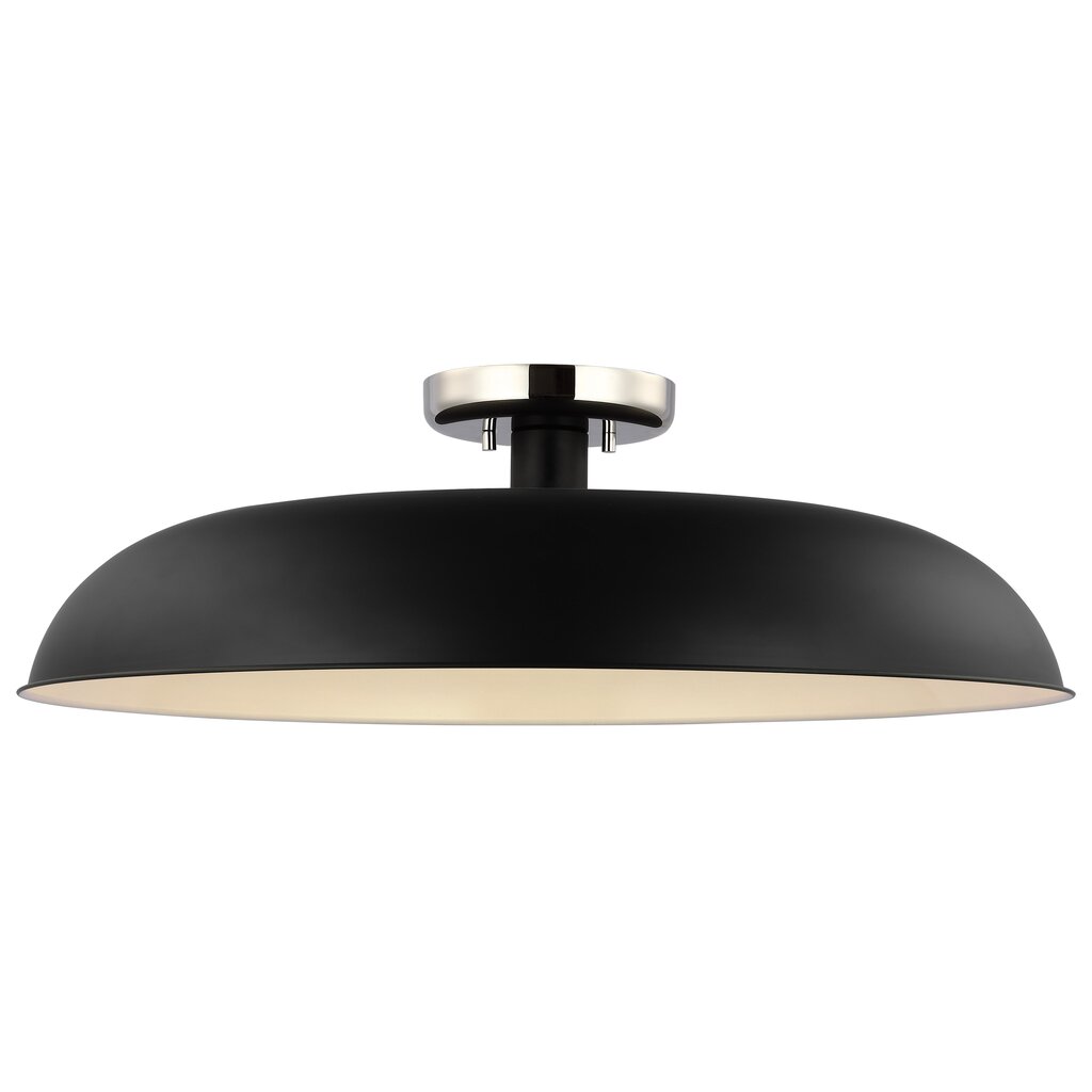 Satco 60-7498 Semi Flush Fixture Colony; 1 Light; Large Semi-Flush