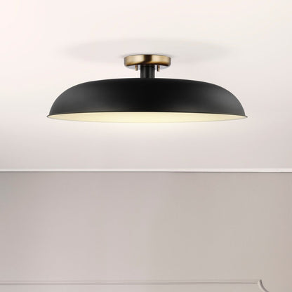 Satco 60-7497 Semi Flush Fixture Colony; 1 Light; Large Semi-Flush