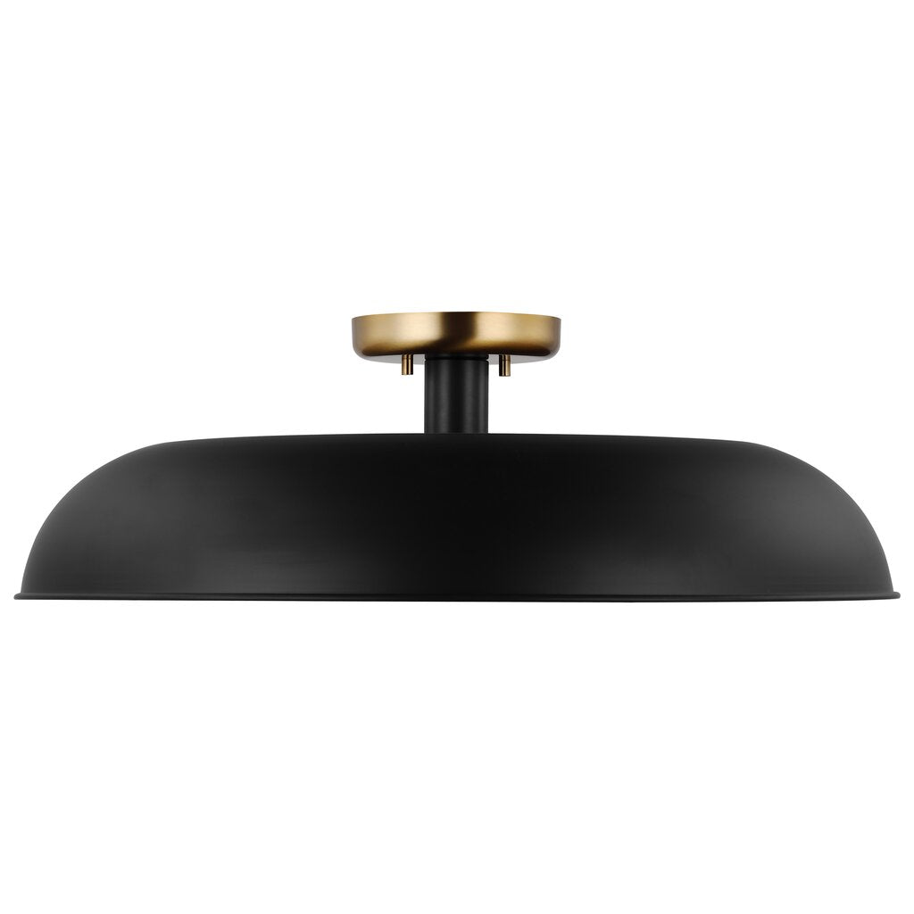 Satco 60-7497 Semi Flush Fixture Colony; 1 Light; Large Semi-Flush