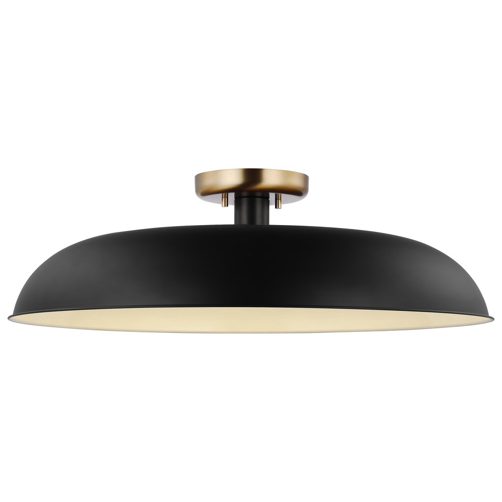 Satco 60-7497 Semi Flush Fixture Colony; 1 Light; Large Semi-Flush