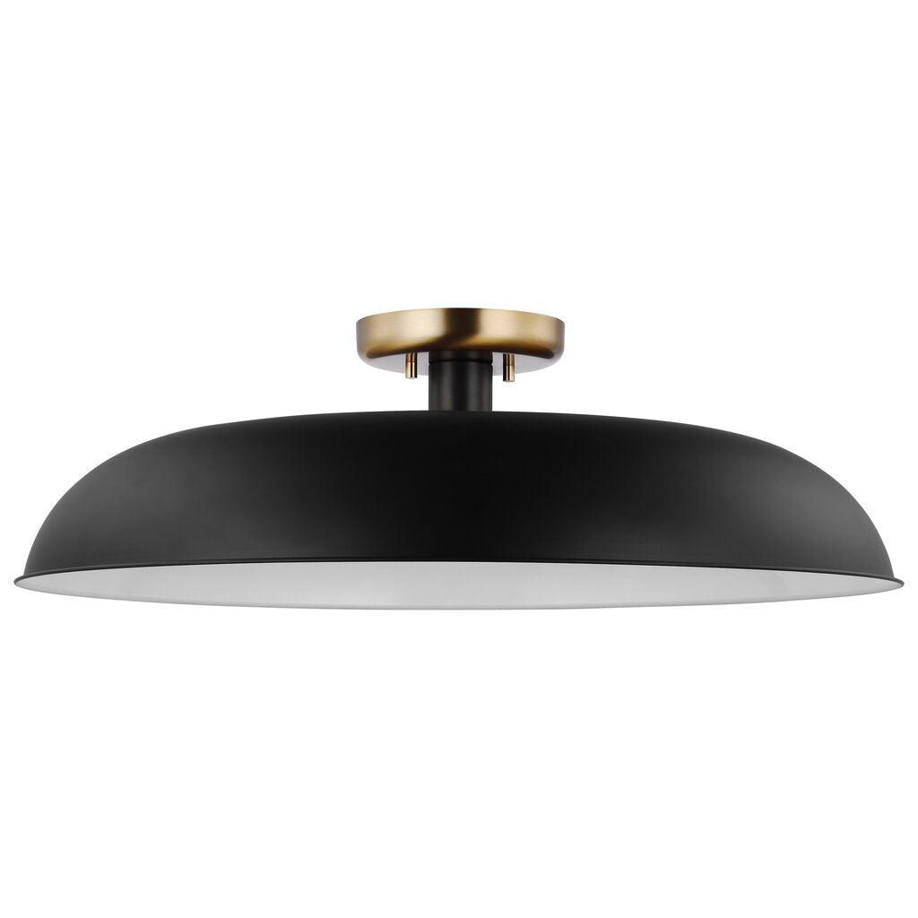 Satco 60-7497 Semi Flush Fixture Colony; 1 Light; Large Semi-Flush