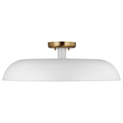 Satco 60-7496 Semi Flush Fixture Colony; 1 Light; Large Semi-Flush