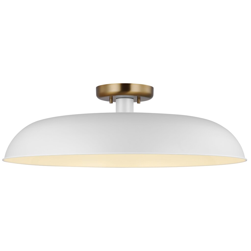 Satco 60-7496 Semi Flush Fixture Colony; 1 Light; Large Semi-Flush