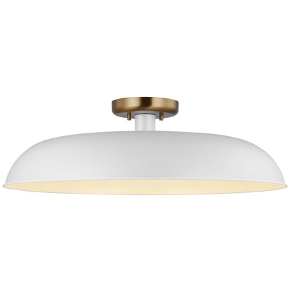 Satco 60-7496 Semi Flush Fixture Colony; 1 Light; Large Semi-Flush