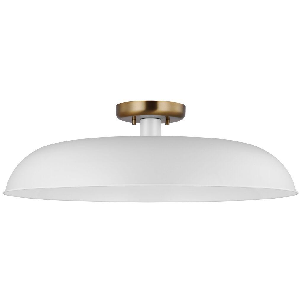 Satco 60-7496 Semi Flush Fixture Colony; 1 Light; Large Semi-Flush