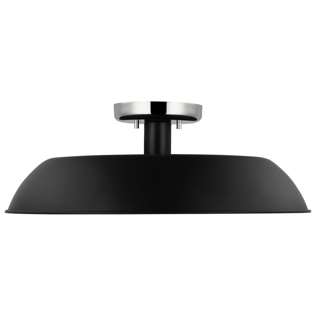 Satco 60-7495 Semi Flush Fixture Colony; 1 Light; Medium Semi-Flush