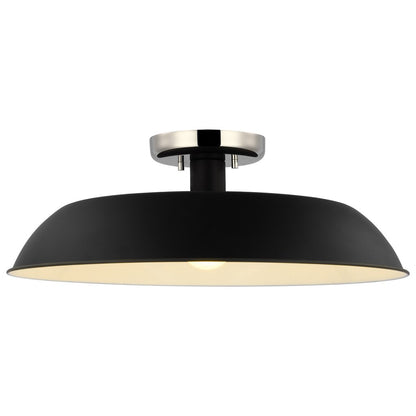 Satco 60-7495 Semi Flush Fixture Colony; 1 Light; Medium Semi-Flush
