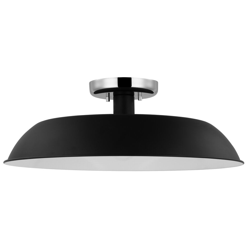 Satco 60-7495 Semi Flush Fixture Colony; 1 Light; Medium Semi-Flush