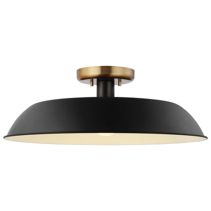 Satco 60-7494 Semi Flush Fixture Colony 1 Light Medium Semi-Flush