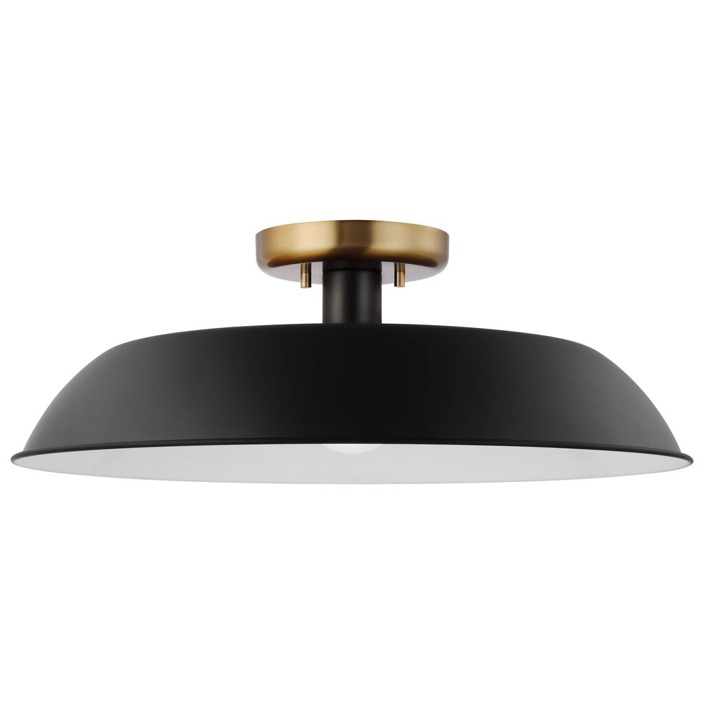Satco 60-7494 Semi Flush Fixture Colony 1 Light Medium Semi-Flush