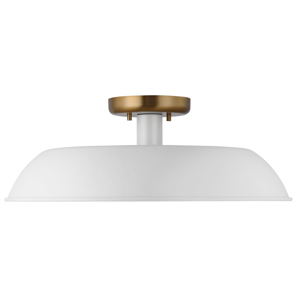 Satco 60-7493 Semi Flush Fixture Colony; 1 Light; Medium Semi-Flush