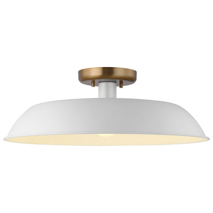 Satco 60-7493 Semi Flush Fixture Colony; 1 Light; Medium Semi-Flush