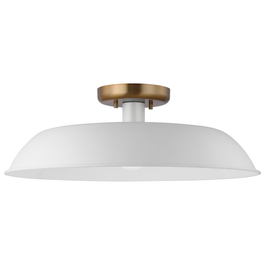 Satco 60-7493 Semi Flush Fixture Colony; 1 Light; Medium Semi-Flush