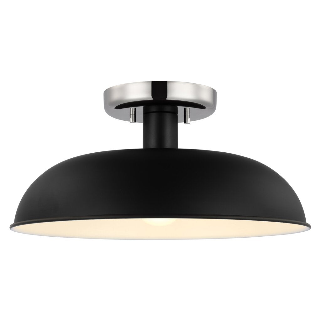Satco 60-7492 Semi Flush Fixture Colony; 1 Light; Small Semi-Flush