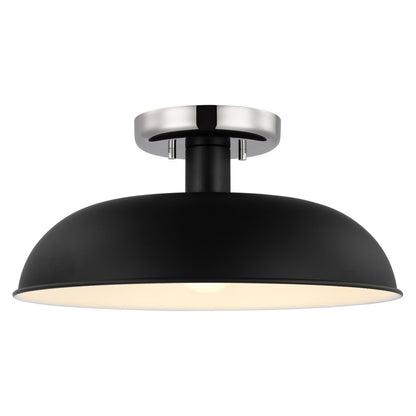 Satco 60-7492 Semi Flush Fixture Colony; 1 Light; Small Semi-Flush