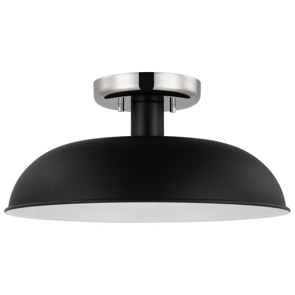Satco 60-7492 Semi Flush Fixture Colony; 1 Light; Small Semi-Flush