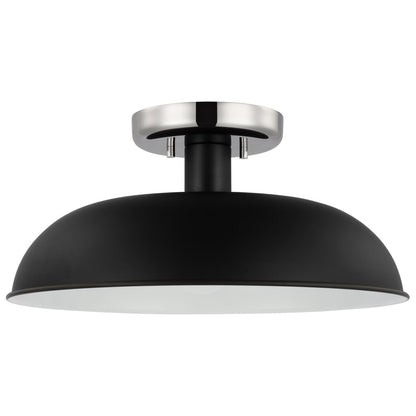Satco 60-7492 Semi Flush Fixture Colony; 1 Light; Small Semi-Flush