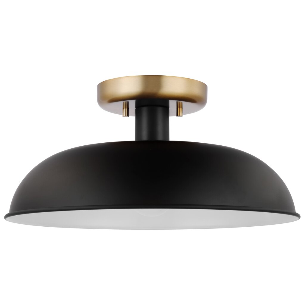 Satco 60-7491 Semi Flush Fixture Colony; 1 Light; Small Semi-Flush