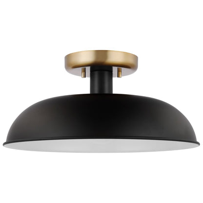 Satco 60-7491 Semi Flush Fixture Colony; 1 Light; Small Semi-Flush