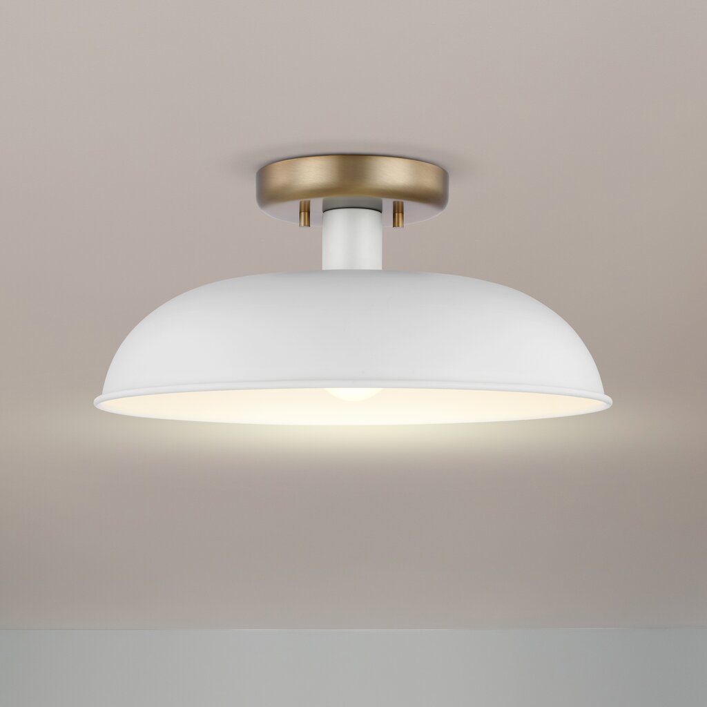 Satco 60-7490 Semi Flush Fixture Colony; 1 Light; Small Semi-Flush
